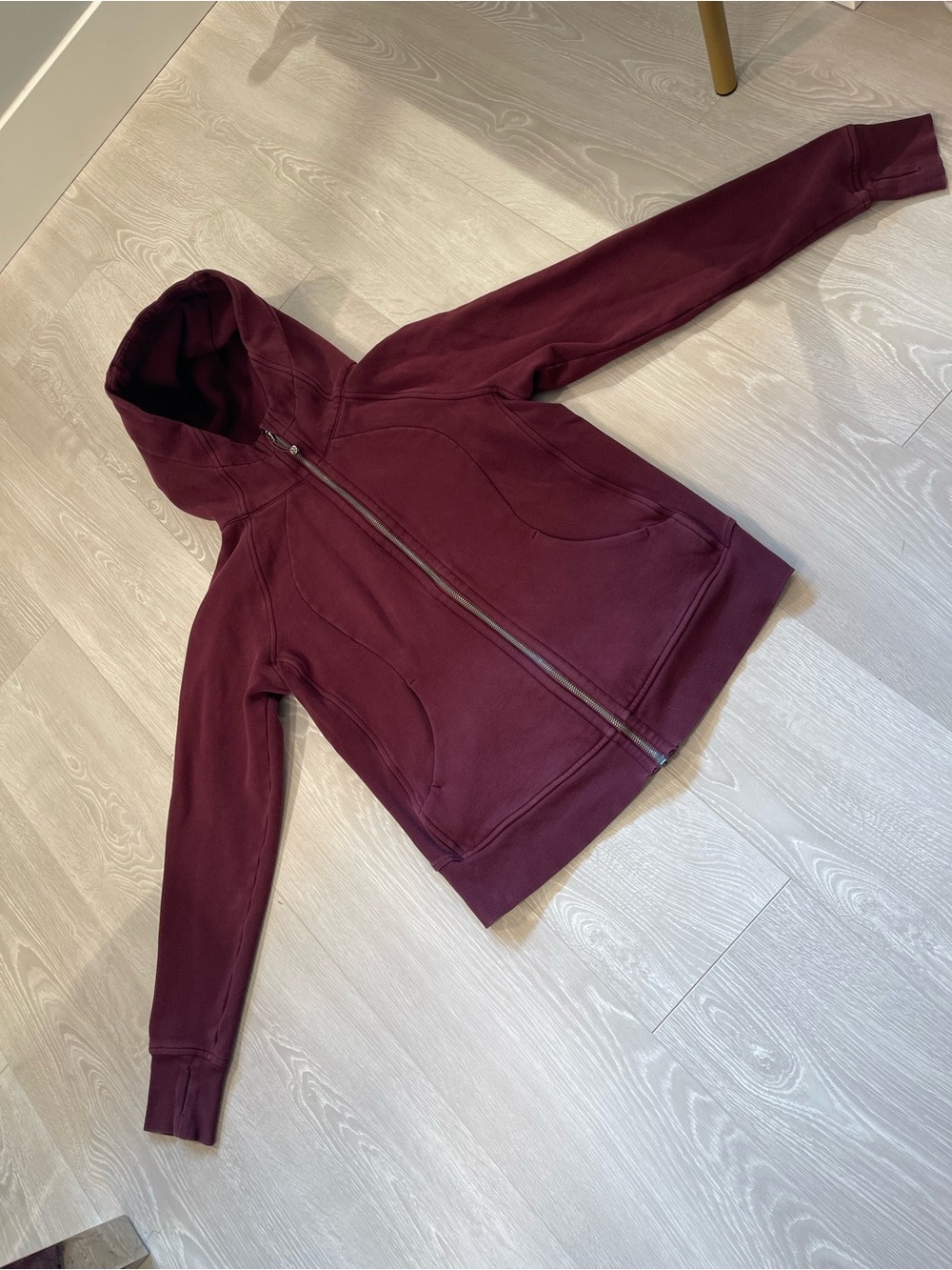 Lululemon Scuba Hoodie IV Garnet Maroon Burgundy size 10 - Picture 6 of 13